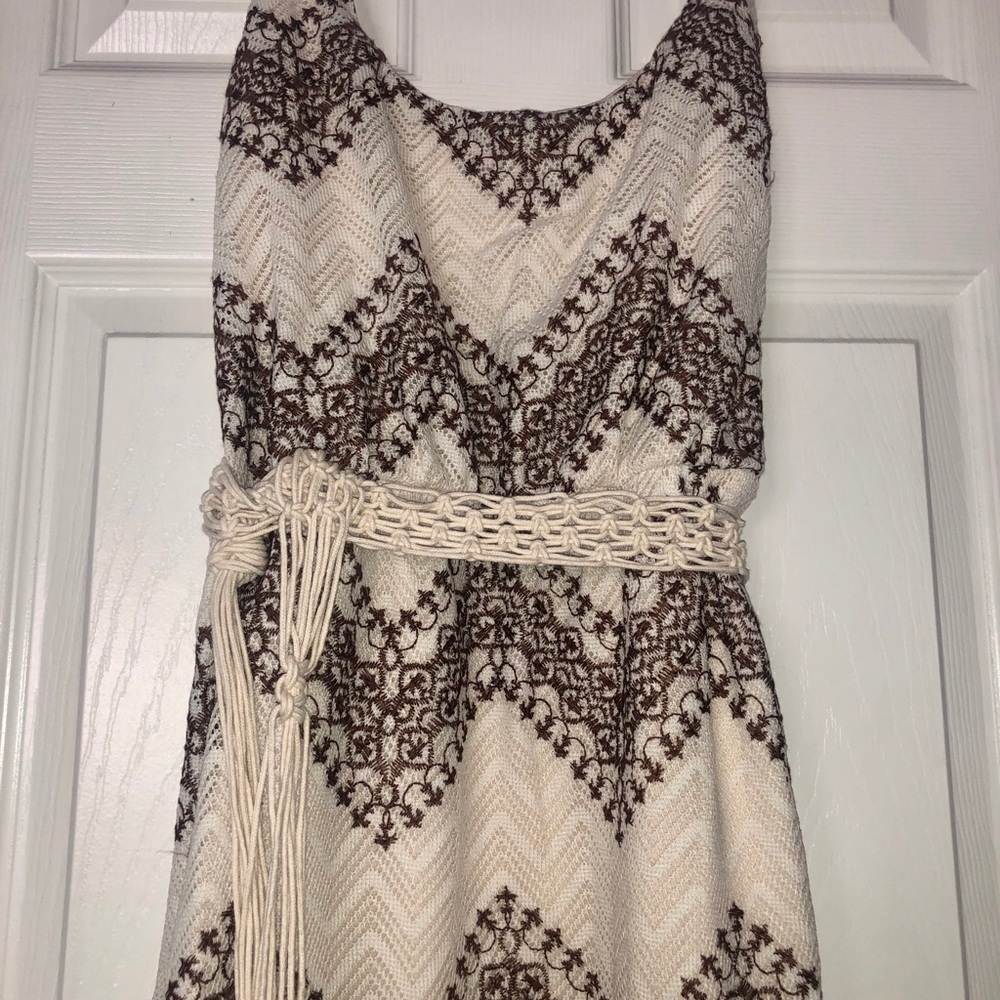 Women’s crochet style maxi dress. Size medium.